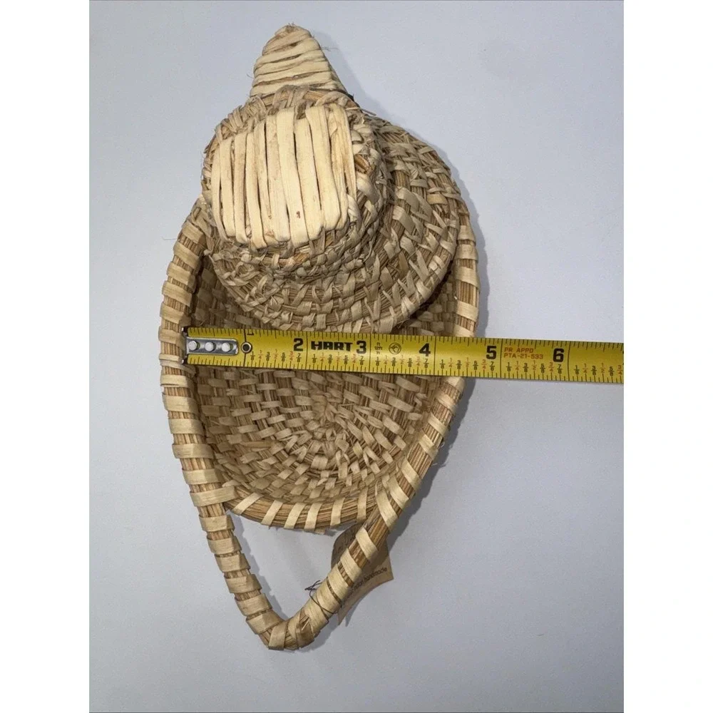 New With Tag Tohono O'odham Papago Authentic Indian Handmade Duck Basket Arizona